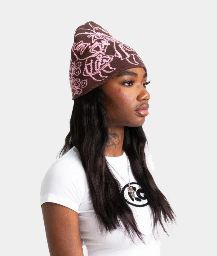 Mea Culpa 3 Girls Beanie Brown (1)