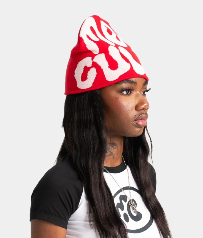 Mea Culpa Fun Day Beanie Red (2)