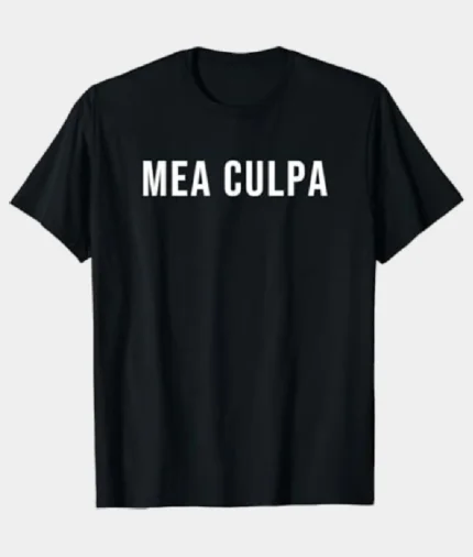 Mea Culpa T Shirt Black (1)