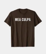 Mea Culpa T Shirt Brown (2)