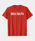 Mea Culpa T Shirt Red (1)