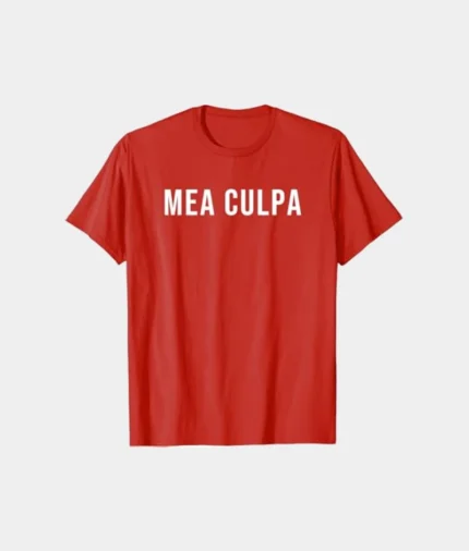 Mea Culpa T Shirt Red (2)