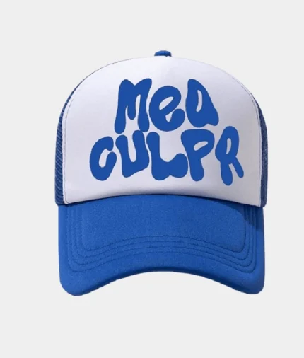 Mea Culpa Trucker Hat Blue & White (1)