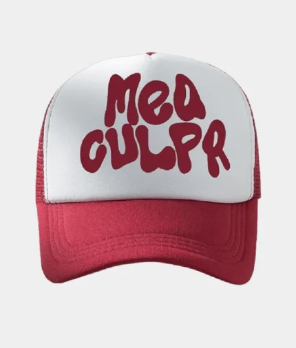 Mea Culpa Trucker Hat Red (2)